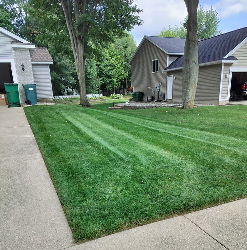 Professional edging services in Allendale